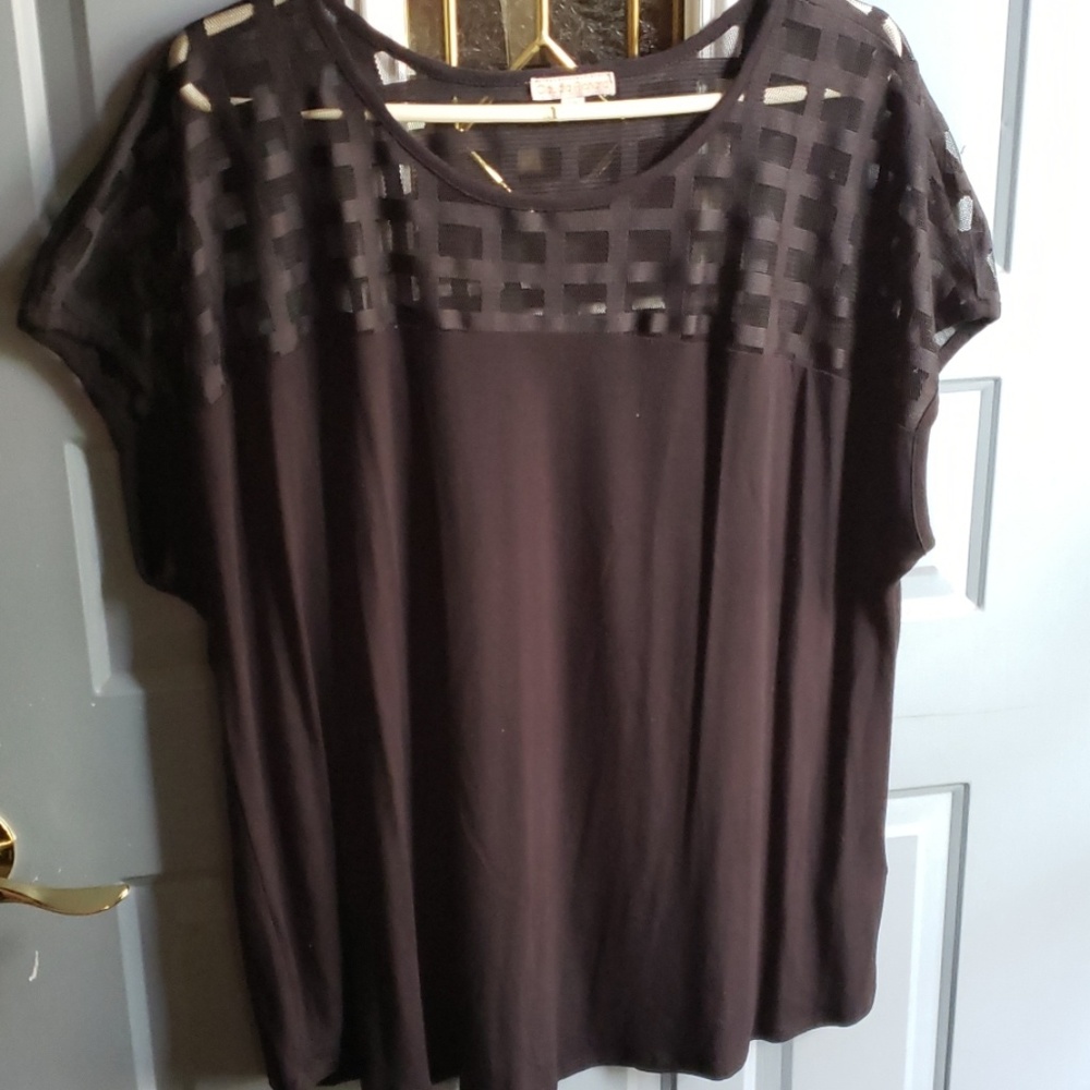 Black lace top
